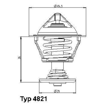 WAHLER Thermostat, Kühlmittel 4821.89D - 482189D...