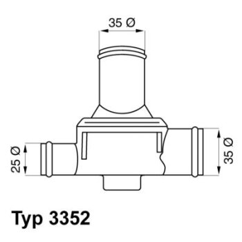 WAHLER Thermostat, Kühlmittel 3352.80 - 335280...