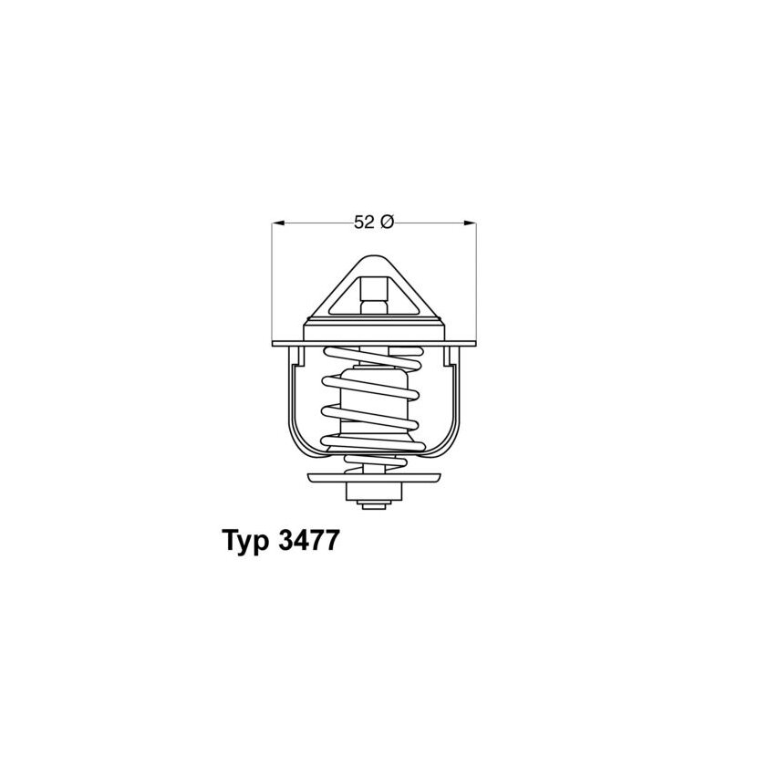 WAHLER Thermostat, Kühlmittel 3477.88D - 347788D für 16340-54010