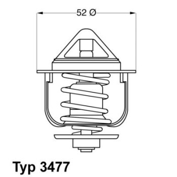 WAHLER Thermostat, Kühlmittel 3477.88D - 347788D...