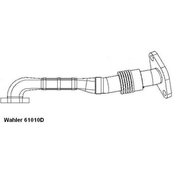 WAHLER Rohrleitung, AGR-Ventil 61010D für 038 131...