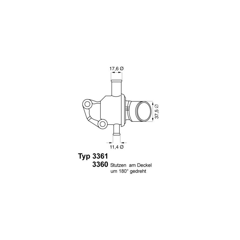 WAHLER Thermostat, Kühlmittel 3361.87D - 336187D