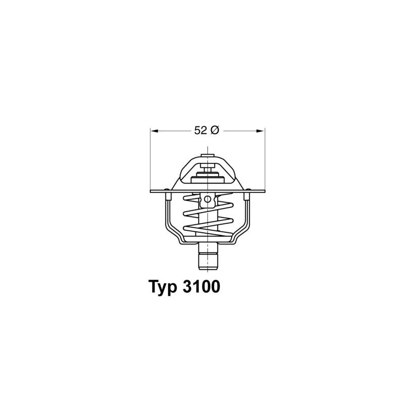 WAHLER Thermostat, Kühlmittel 3100.88D - 310088D für 6 994 257