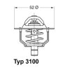 WAHLER Thermostat, Kühlmittel 3100.88D - 310088D für 6 994 257