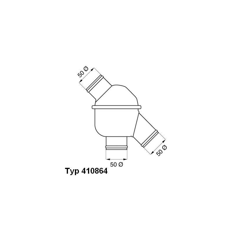 WAHLER Thermostat, Kühlmittel 410864.79D0 - 41086479D0 für 81.06401.0037