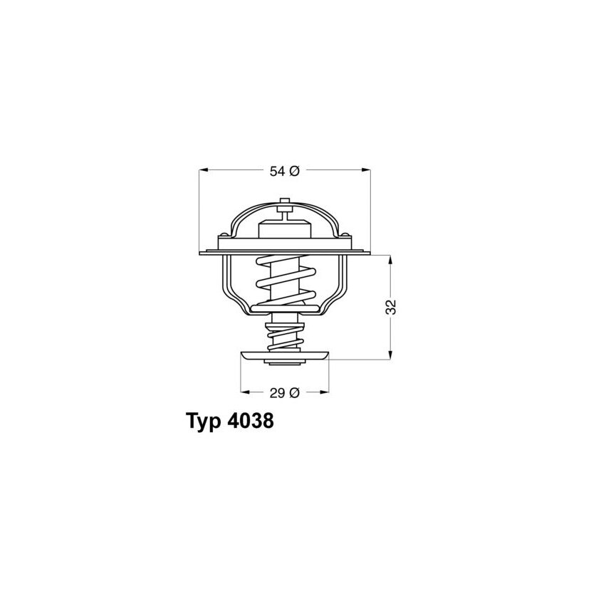 WAHLER Thermostat, Kühlmittel 4038.76D - 403876D für 1 544 097