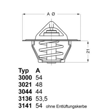WAHLER Thermostat, Kühlmittel 3044.80 - 304480...