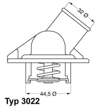 WAHLER Thermostat, Kühlmittel 3022.87D - 302287D...