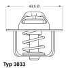 WAHLER Thermostat, Kühlmittel 3033.78D - 303378D für 5454410R