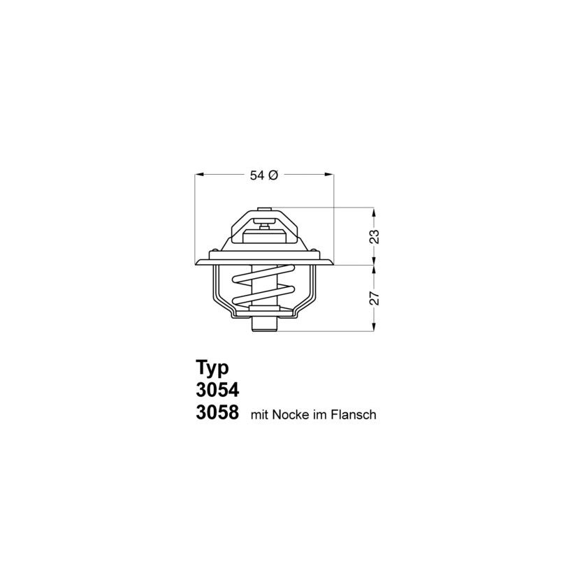 WAHLER Thermostat, Kühlmittel 3054.87D50 - 305487D50 für 13 38 018