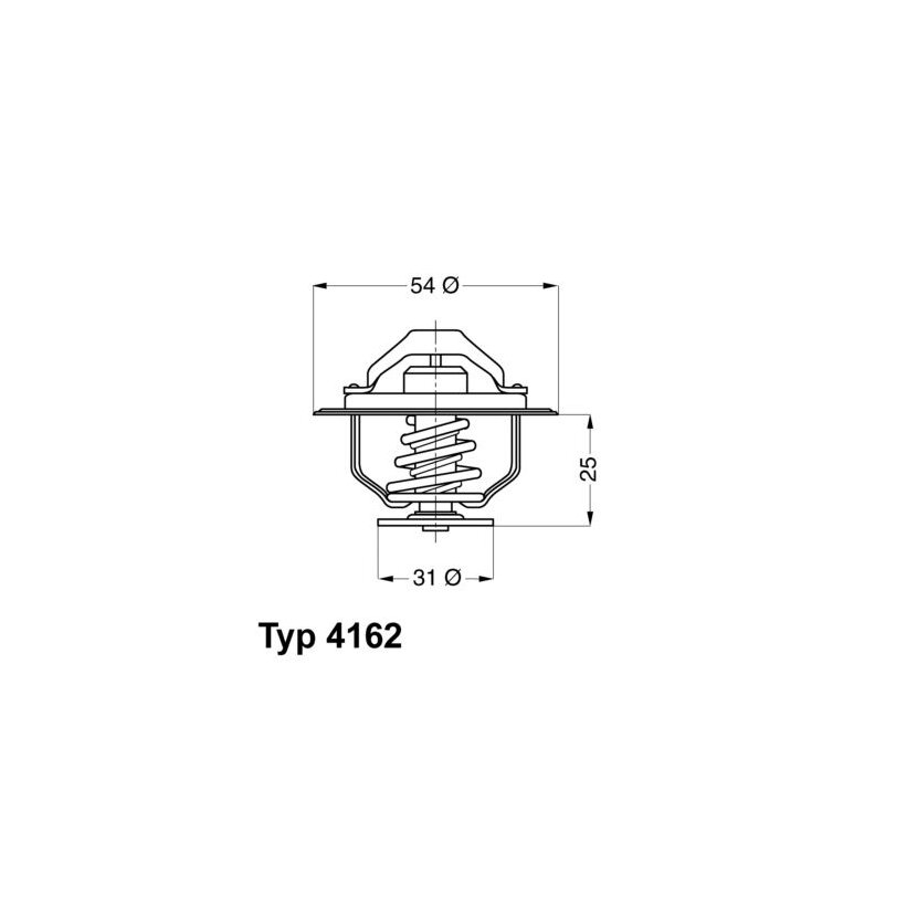 WAHLER Thermostat, Kühlmittel 4162.79D - 416279D für 6131 6592