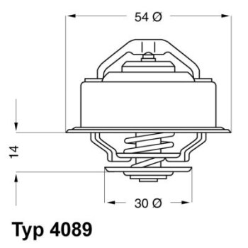 WAHLER Thermostat, Kühlmittel 4089.87D - 408987D...