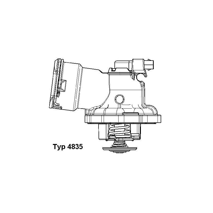 WAHLER Thermostat, Kühlmittel 4835.87D - 483587D für 642 200 02 15