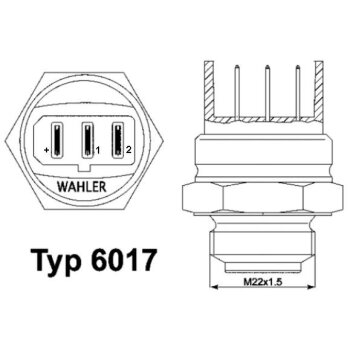 WAHLER Temperaturschalter, Kühlerlüfter...