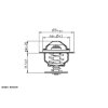 WAHLER Thermostat, Kühlmittel 4820.87D - 482087D für 03G 121 111 A
