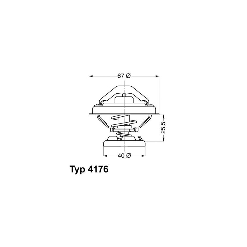 WAHLER Thermostat, Kühlmittel 4176.85D - 417685D für 004 203 09 75