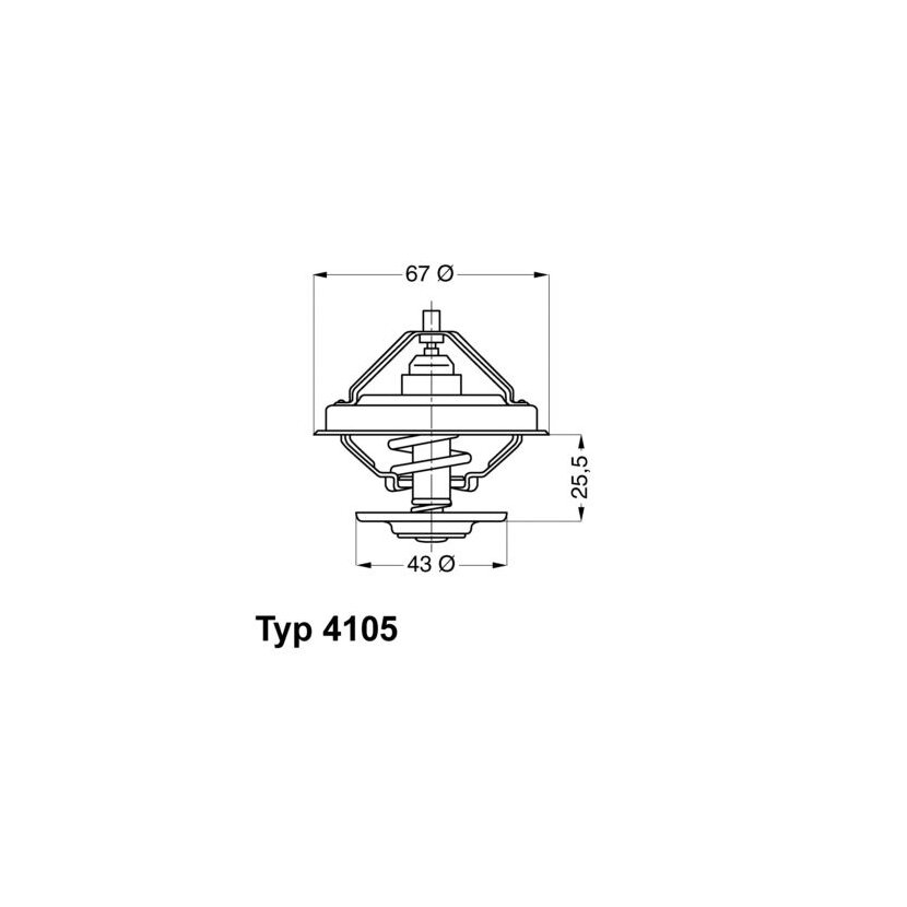 WAHLER Thermostat, Kühlmittel 4105.79D - 410579D für 003 203 91 75