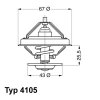 WAHLER Thermostat, Kühlmittel 4105.79D - 410579D für 003 203 91 75