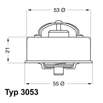 WAHLER Thermostat, Kühlmittel 3053.85 - 305385