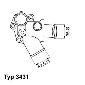WAHLER Thermostat, Kühlmittel 3431.80D - 343180D...
