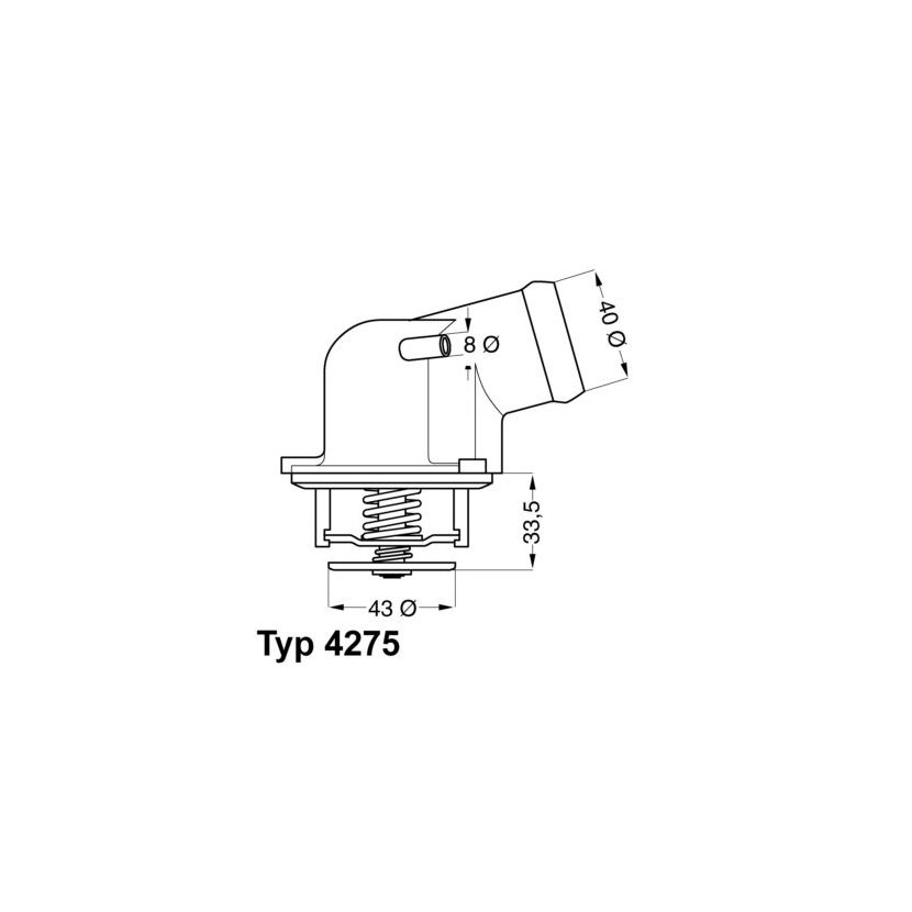 WAHLER Thermostat, Kühlmittel 4275.87D - 427587D für 111 200 09 15