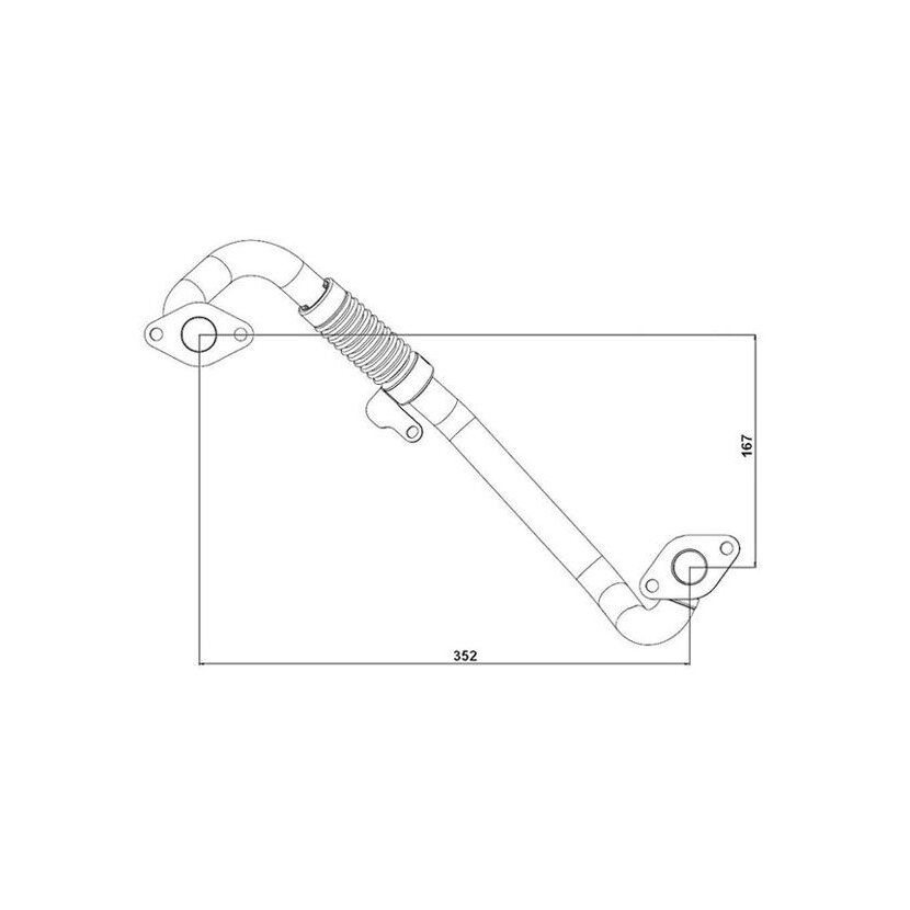 WAHLER Rohrleitung, AGR-Ventil 665104D
