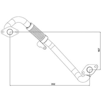 WAHLER Rohrleitung, AGR-Ventil 665104D