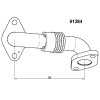 WAHLER Rohrleitung, AGR-Ventil 61384D für 038 131 521 CC