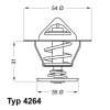 WAHLER Thermostat, Kühlmittel 4264.84D - 426484D für 030 121 113 B