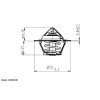 WAHLER Thermostat, Kühlmittel 410808.88D - 41080888D für PEL 10016