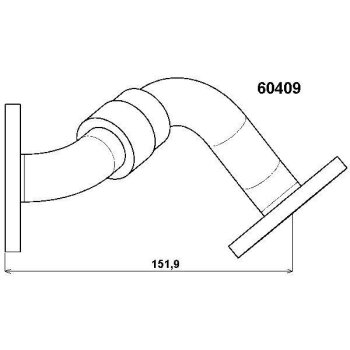 WAHLER Rohrleitung, AGR-Ventil 60409D für 038 131 521 L
