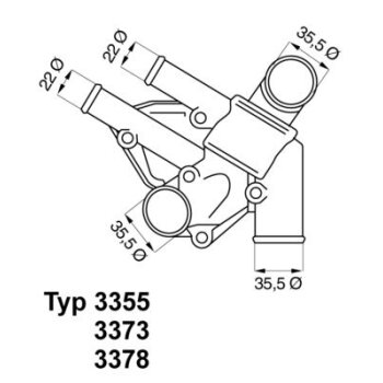 WAHLER Thermostat, Kühlmittel 3378.80 - 337880...