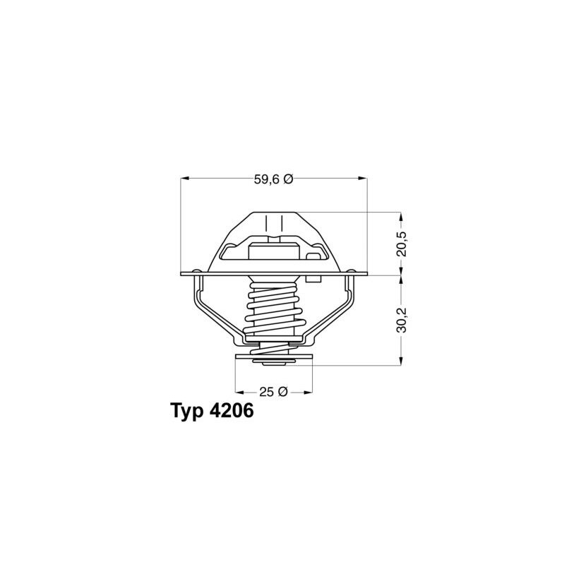 WAHLER Thermostat, Kühlmittel 4206.90D - 420690D für 272 335