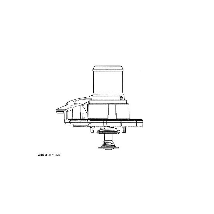 WAHLER Thermostat, Kühlmittel 3171.82D - 317182D für 50 401 7209