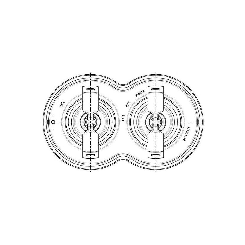WAHLER Thermostat, Kühlmittel 411004.80D - 41100480D für 1 423 451