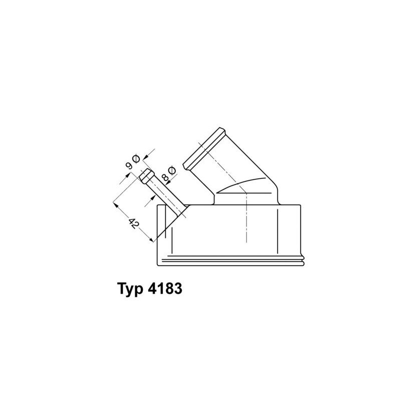 WAHLER Thermostat, Kühlmittel 4183.82D - 418382D für 13 38 080