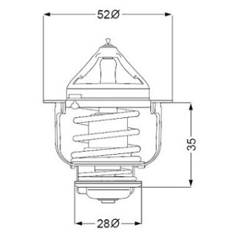 WAHLER Thermostat, Kühlmittel 410182.84D - 41018284D...