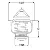 WAHLER Thermostat, Kühlmittel 410182.84D - 41018284D für 90048-33047