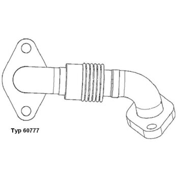 WAHLER Rohrleitung, AGR-Ventil 60777D für 038 131...