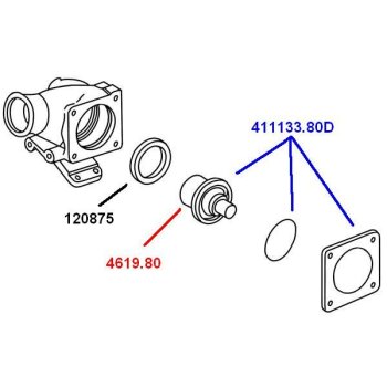 WAHLER Thermostat, Kühlmittel 411133.80D - 41113380D...