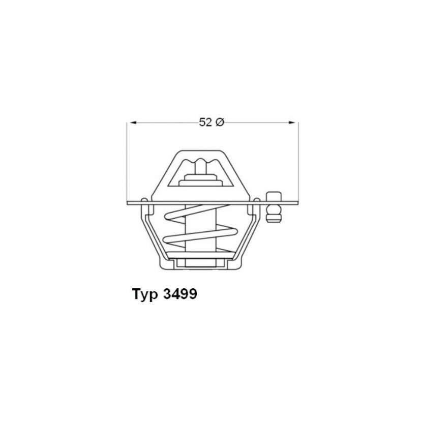 WAHLER Thermostat, Kühlmittel 3499.88D - 349988D für 8173-15-152 C