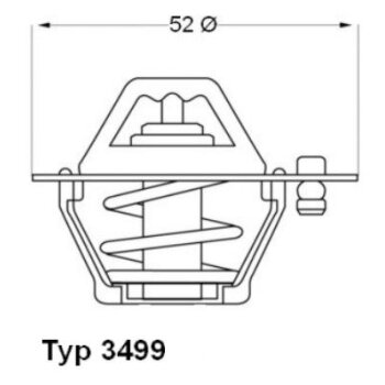 WAHLER Thermostat, Kühlmittel 3499.88D - 349988D...