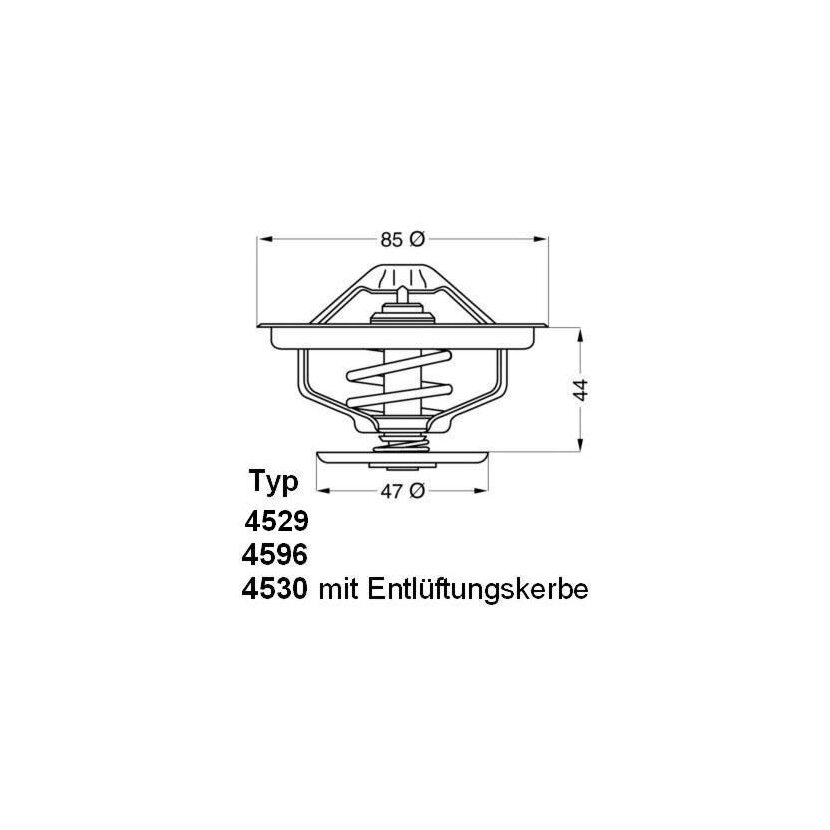 WAHLER Thermostat, Kühlmittel 4529.83D0 - 452983D0