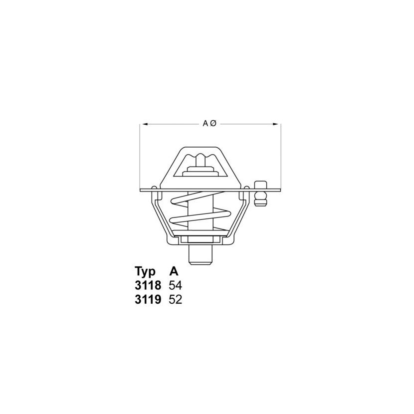 WAHLER Thermostat, Kühlmittel 3118.92D1 - 311892D1