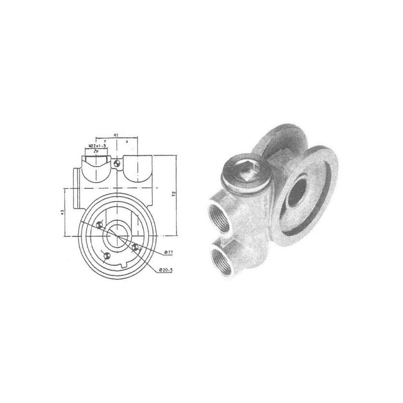 WAHLER Thermostat, Ölkühlung 410692.71D - 41069271D