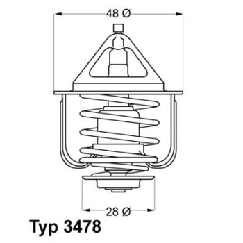 WAHLER Thermostat, Kühlmittel 3478.82D - 347882D...