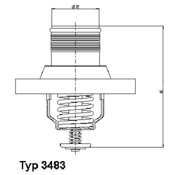 WAHLER Thermostat, Kühlmittel 3483.89D - 348389D...