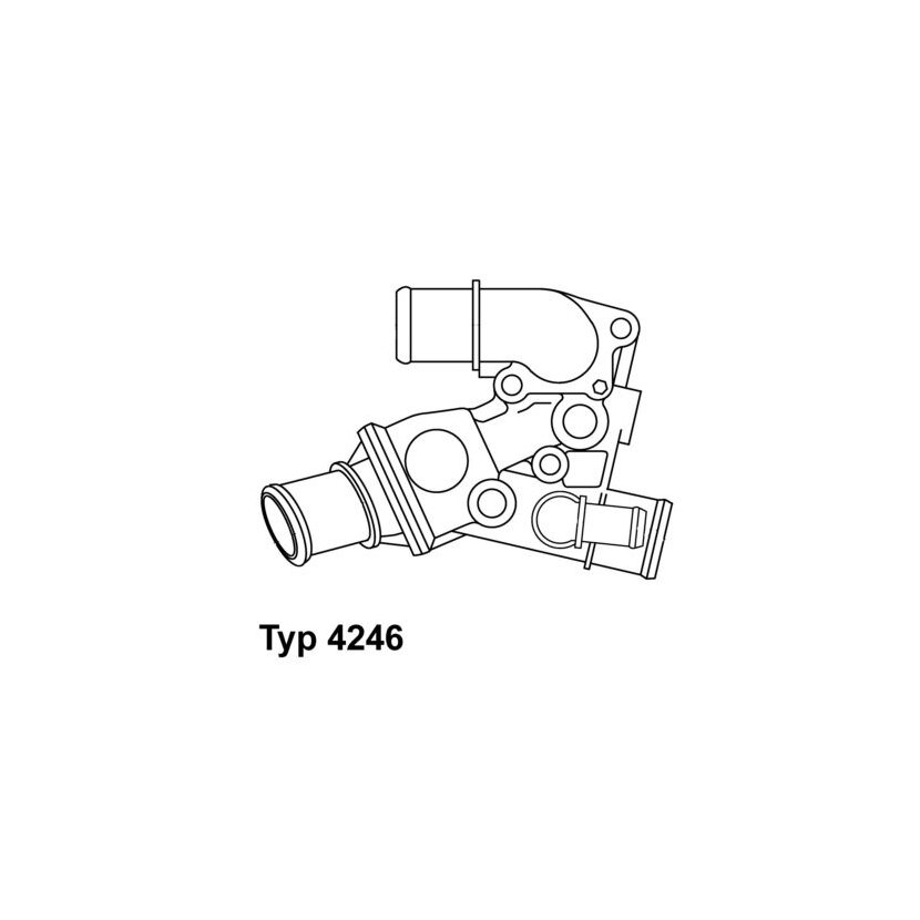 WAHLER Thermostat, Kühlmittel 4246.80D - 424680D für 4652 5581