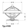 WAHLER Thermostat, Kühlmittel 4165.79D - 416579D für 473 8169