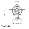 WAHLER Thermostat, Kühlmittel 3159.82D - 315982D für 595 0116